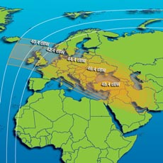 Intelsat 702 Ku-band spot beam 1